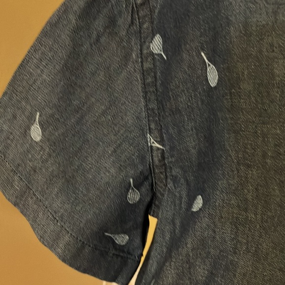 Tennis Anyone? Kids Perkins Print Short Sleeve Button down 3T - Picture 7 of 8